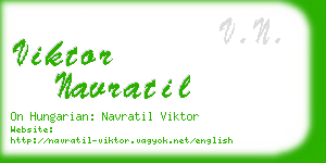 viktor navratil business card